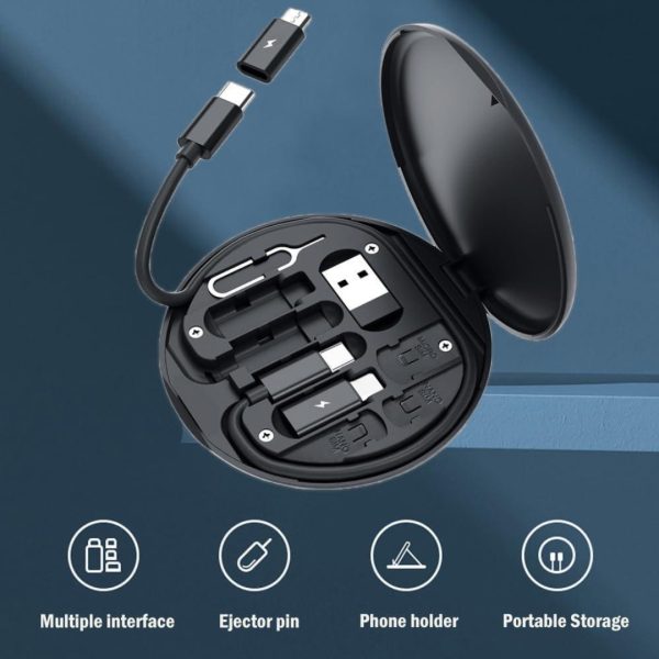 ( 5 In 1 ) Data Cable Set All Solutions In One | Data Cable Set 60w Fast Charging – Random Color