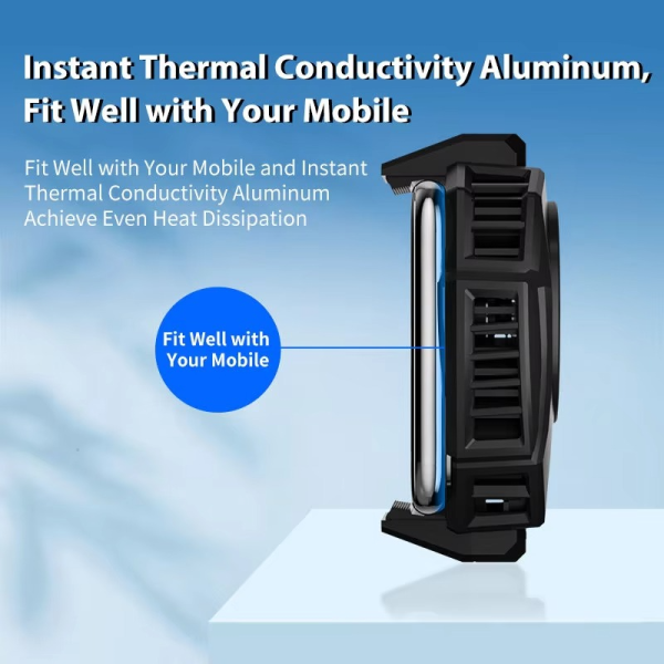 Memo Dl05 Portable Semiconductor Phone Cooler Fan – Multi-function Gaming Cooling Device | Best Quality Fan For Gaming – Random Color
